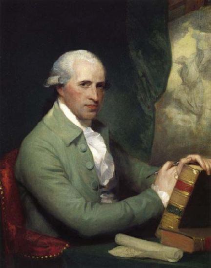 Benjamin West As painted by Gilbert Stuart,